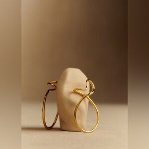 Gold Twisted Hoop Earrings - Elegant Women’s Jewelry